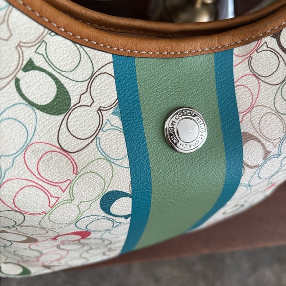 Coach 2010 Chelsea Heritage Stripe Hobo Bag - Picture 2 of 6